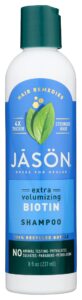 jason thin-to-thick extra volume shampoo, strengthens and volumizes fine hair with biotin and panthenol, 8 ounce (pack of 1)