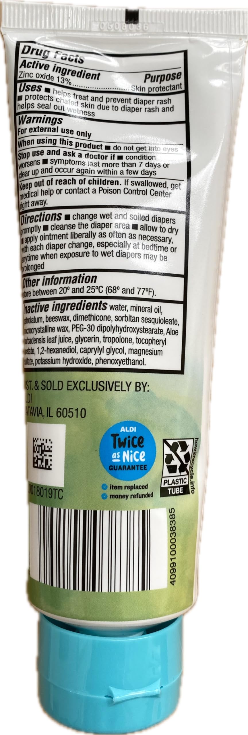 Little Journey Diaper Rash Cream, Pediatrician Tested, Diaper Rash Cream, Skin Protectant. Zinc Oxide -FREE OF - parabens & phthalates & fragances with vitamin E . white