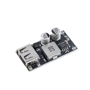 JESSINIE 4Pcs DC-DC Power Buck Voltage Converter 6V-32V to 5V QC2.0 QC3.0 Fast Charging Module MH-KC24 Voltage Power Converter Single USB Charging Voltage Converter Board