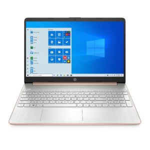 HP 2022 15.6" HD Screen Laptop PC AMD 4-Core Ryzen 5 3500U AMD Radeon Vega 8 Graphics 20GB RAM DDR4 512GB NVMe SSD USB C WiFi Webcam Long Battery Fast Charge Rose Gold Windows 11 Pro w/RE Accessories