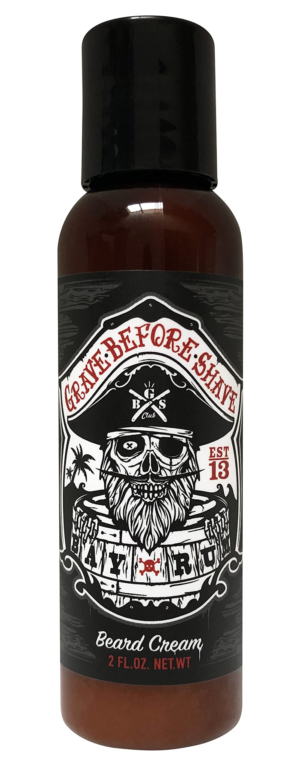 Grave Before Shave Beard Cream 2 oz. bottle (Bay Rum (bay rum/coconut)