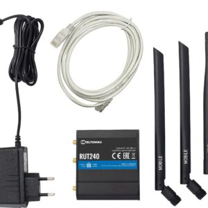 Teltonika RUT24001U000 - RUT240 LTE CAT4 Router (USA/Canada Carriers Excepte Verizon) with AC Adapter