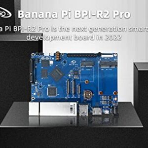 youyeetoo BPI R2 Pro Open Source Smart Router Developement Board by RK3568 0.8TOPS 2G LPDDR4 16G EMMC 5 Gigabit Port OpenWRT Linux for IOT NAS Smart Home Gateway (with Power)