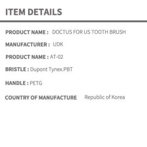 일반 DOCTUS End Tuft Toothbrush Triangle Type