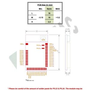 MDBT42Q-U512KV2 Nordic nRF52832 Solution u.FL Connector 32 GPIO Bluetooth Module BT5.2 FCC IC CE Telec KC SRRC (1pc Pak)