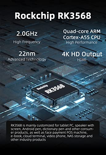 youyeetoo BPI R2 Pro Open Source Smart Router Developement Board by RK3568 0.8TOPS 2G LPDDR4 16G EMMC 5 Gigabit Port OpenWRT Linux for IOT NAS Smart Home Gateway (with Power)