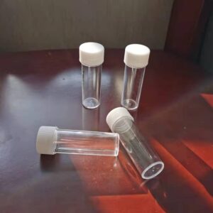 12 PCS 25ml/0.8oz Plastic Sample Bottles Test Tubes Storage Vials Sample Container with Screw Cap