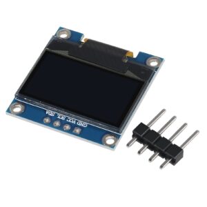 DWEII 6PCS OLED Display Module I2C IIC 128X64 0.96 Inch Display Module SSD1315 Yellow Blue Two-Color Display with Pins for Arduino UNO R3 STM