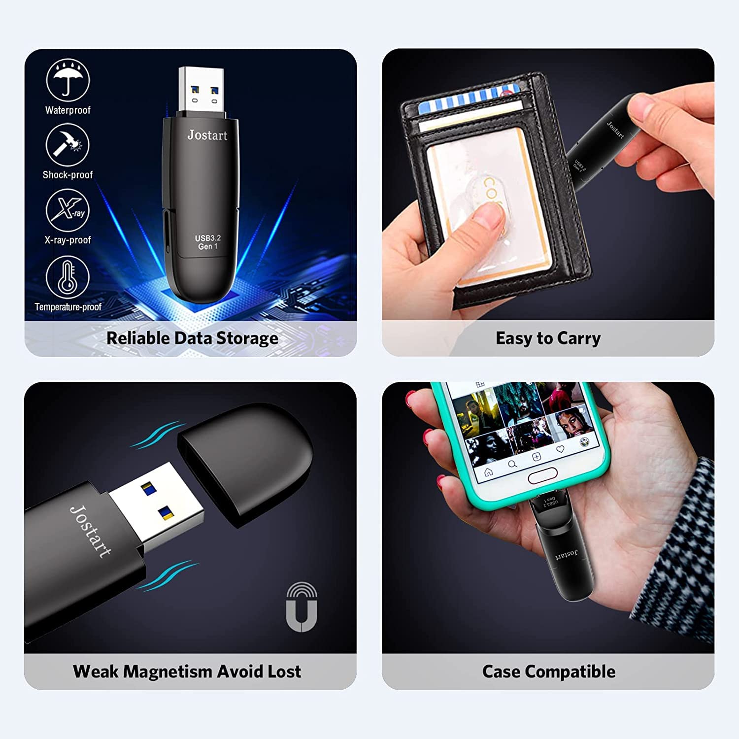 USB C Flash Drive 512GB, 550MB/s USB C Thumb Drive, High Speed USB 3.2 Memory Stick for OTG Android Mobile Phone/Tablets/Laptop/MacBook/PC