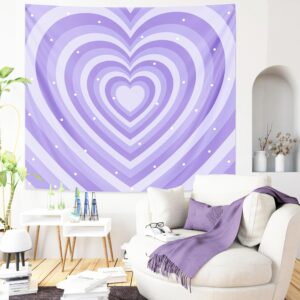 Pecfamly Purple Tapestry - Y2K Tapestry - Y2K Room Decor - Tapestry Y2K - Purple Room Decor - Tapestry Purple - 2000S Room Decor - Cute Tapestry for Bedroom - Y2K Bedroom Decor - Purple Wall Decor