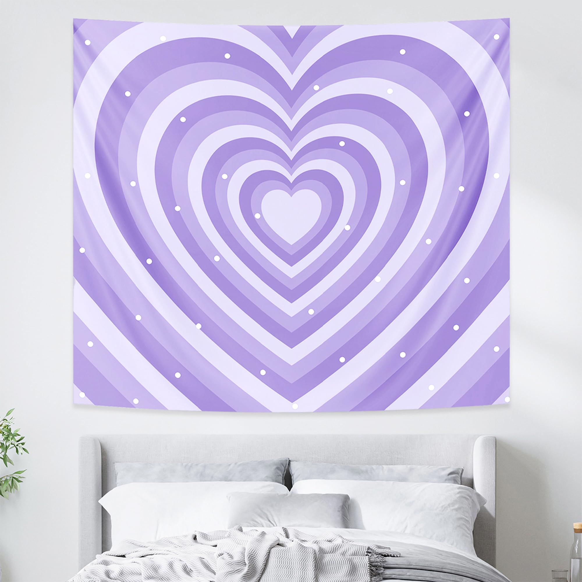 Pecfamly Purple Tapestry - Y2K Tapestry - Y2K Room Decor - Tapestry Y2K - Purple Room Decor - Tapestry Purple - 2000S Room Decor - Cute Tapestry for Bedroom - Y2K Bedroom Decor - Purple Wall Decor