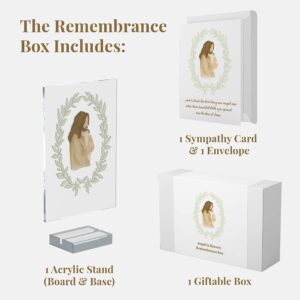 Miscarriage Gifts for Mothers | Angel in Heaven Remembrance Box | Sympathy Card and Miscarriage Memorial Gift | Pregnancy, Infant Loss Bereavement Gift for Parents