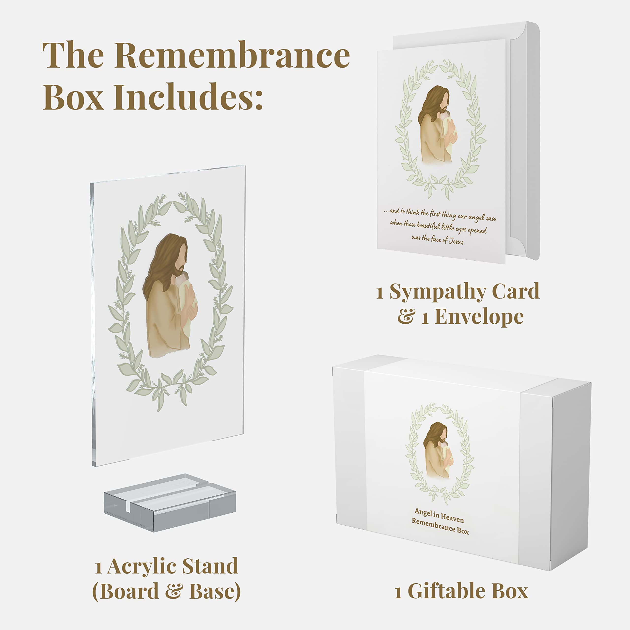 Miscarriage Gifts for Mothers | Angel in Heaven Remembrance Box | Sympathy Card and Miscarriage Memorial Gift | Pregnancy, Infant Loss Bereavement Gift for Parents