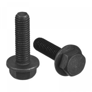 uxcell metric m8x25mm hex flange bolts, 10pcs 10.9 grade carbon steel hexagon head screws