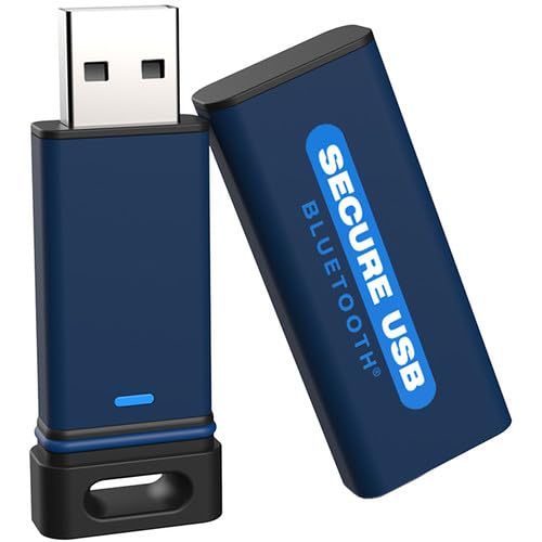 SecureData SecureUSB BT 32GB Hardware Encrypted USB 3.0 Flash Drive FIPS 140-2 Level 3 Unlock via Phone app TAA Compliant, CJIS, HIPAA, CMMC, GDPR Compliant, Works with Mac and Win Free AV