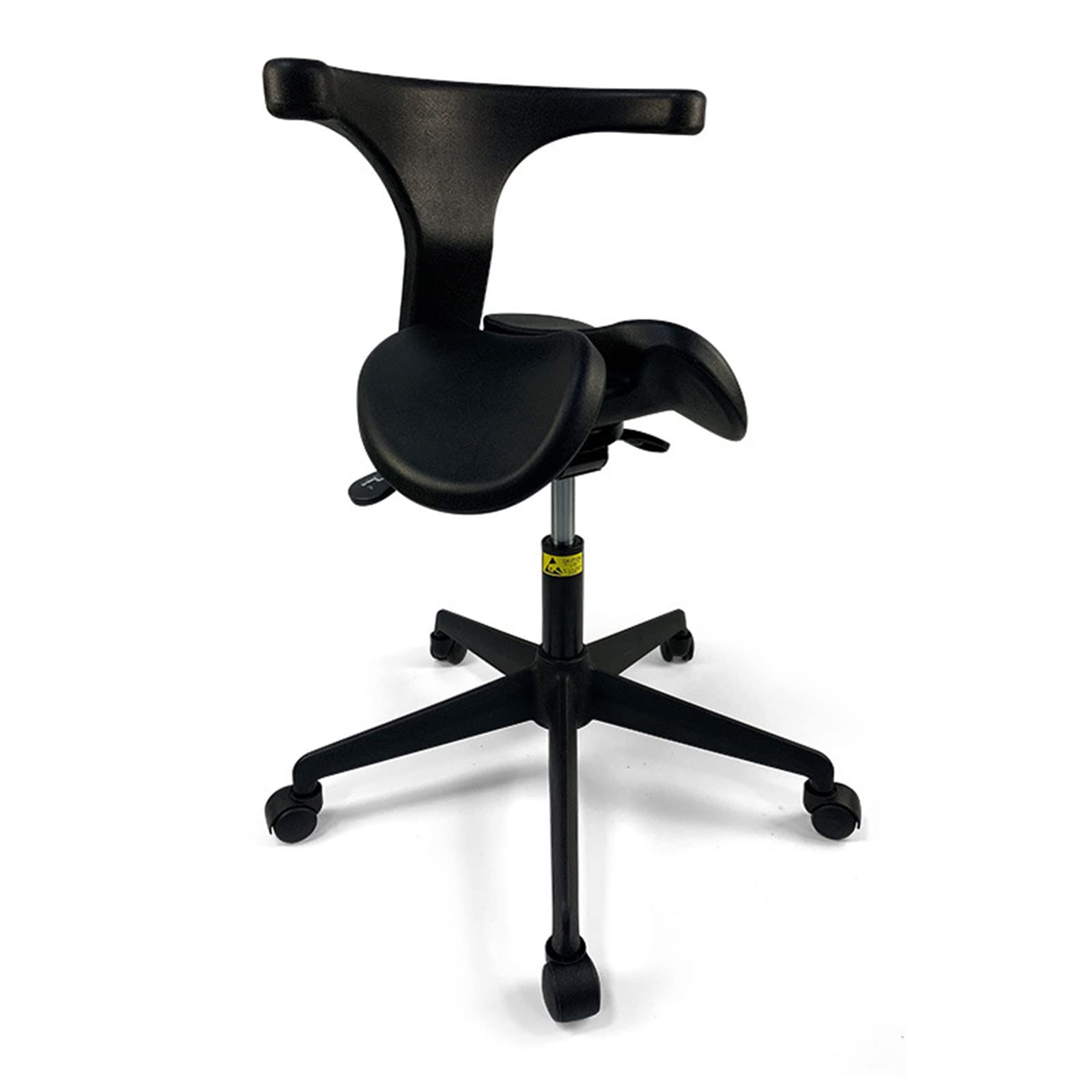 JMYSD Saddle Chair Ergonomic Saddle Stool Adjustable Saddle Chair Dental Stool for Hospital Laboratory Salon Office,B,L