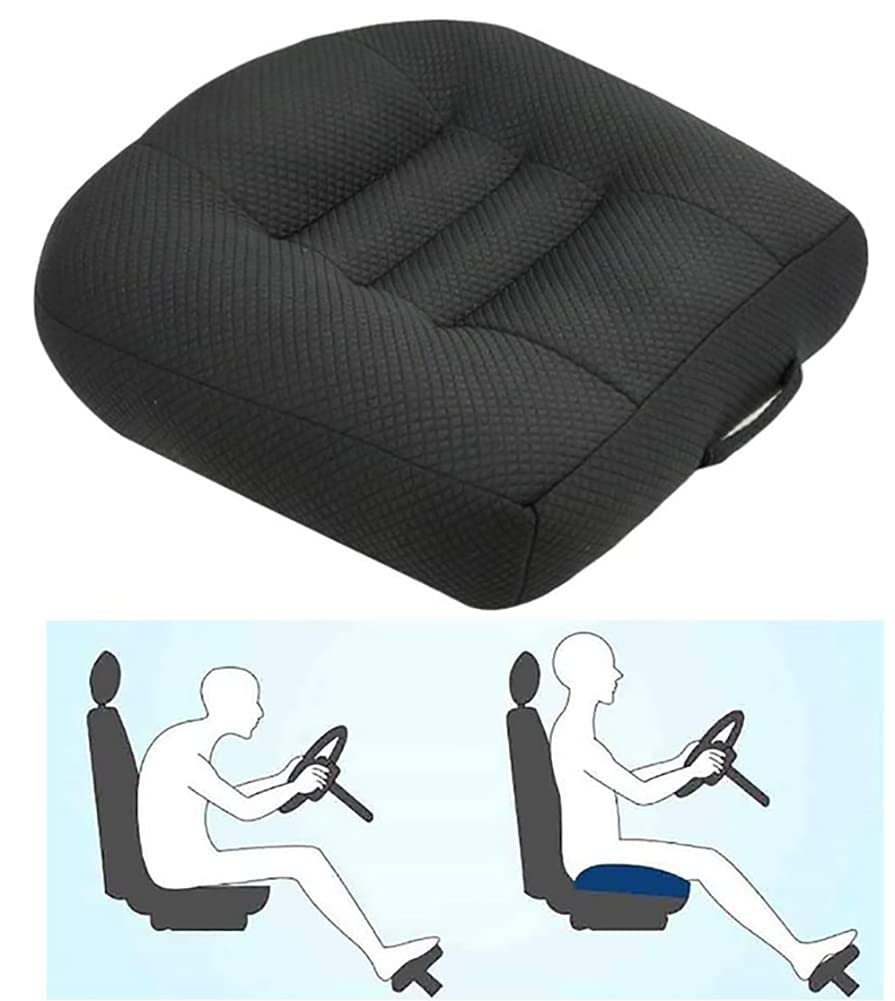 Adult Booster Seat for Car, Portable Booster Seat for Driver, Passenger , 3D Breathable Mesh Non-Slip Seat Cushions with Practical Handle for The Car, Office, Wheelchair (Extra Large) (Black)