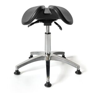 jmysd ergonomic saddle stool adjustable saddle stool dental chair for dental lab salon massage studio office,a1