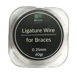 beleon braces wire orthodontic dental ligature wire for braces for home use stainless steel 40g 0.25mm