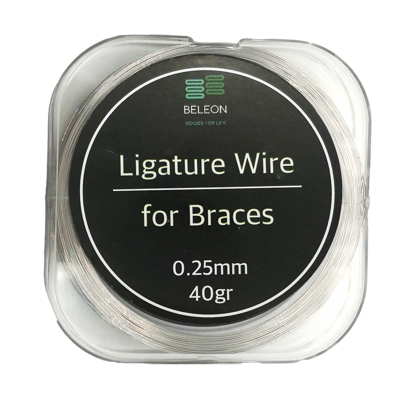 BELEON Braces Wire Orthodontic Dental Ligature Wire for Braces for Home Use Stainless Steel 40g 0.25mm