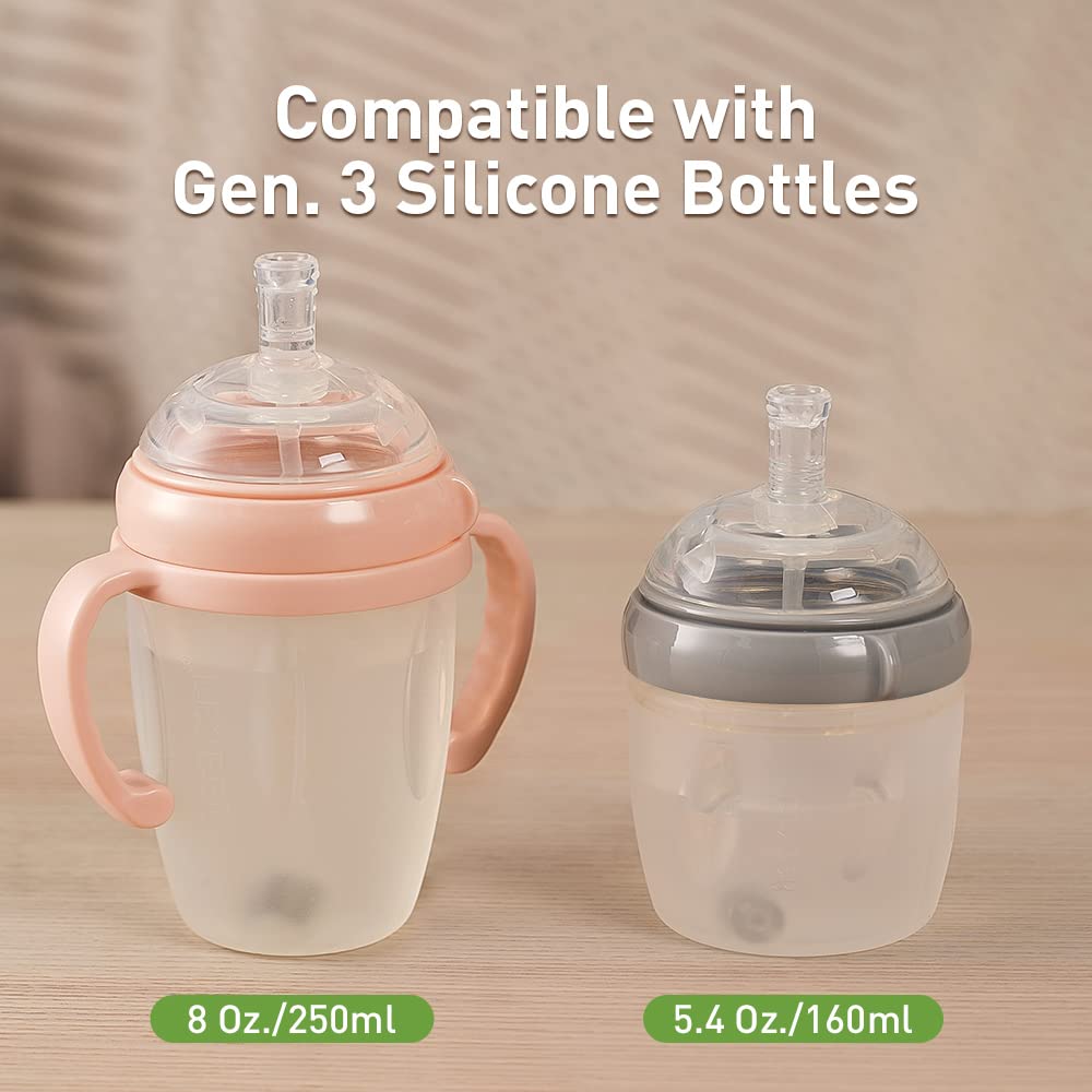 haakaa Weighted Straw Replacement Silicone 1pc, for Gen. 3 Manual Breast Pump Baby Bottle Sippy Cup Conversion Attachment