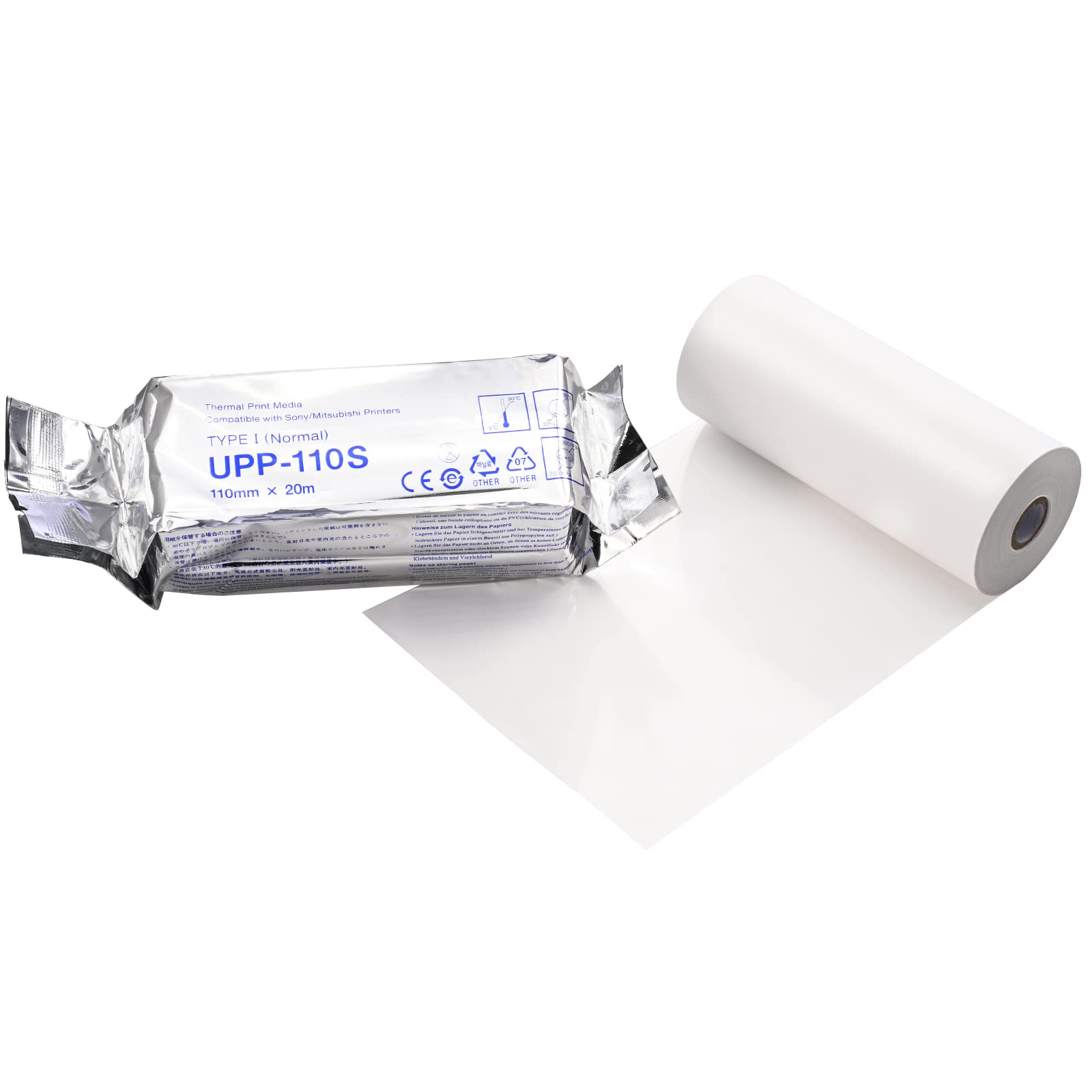 UPPsonys Compatible Upp110s Ultrasound Paper For Printer,Uppsonys upp-110s Type I High compatible Thermal Print Film/Media 10 Rolls