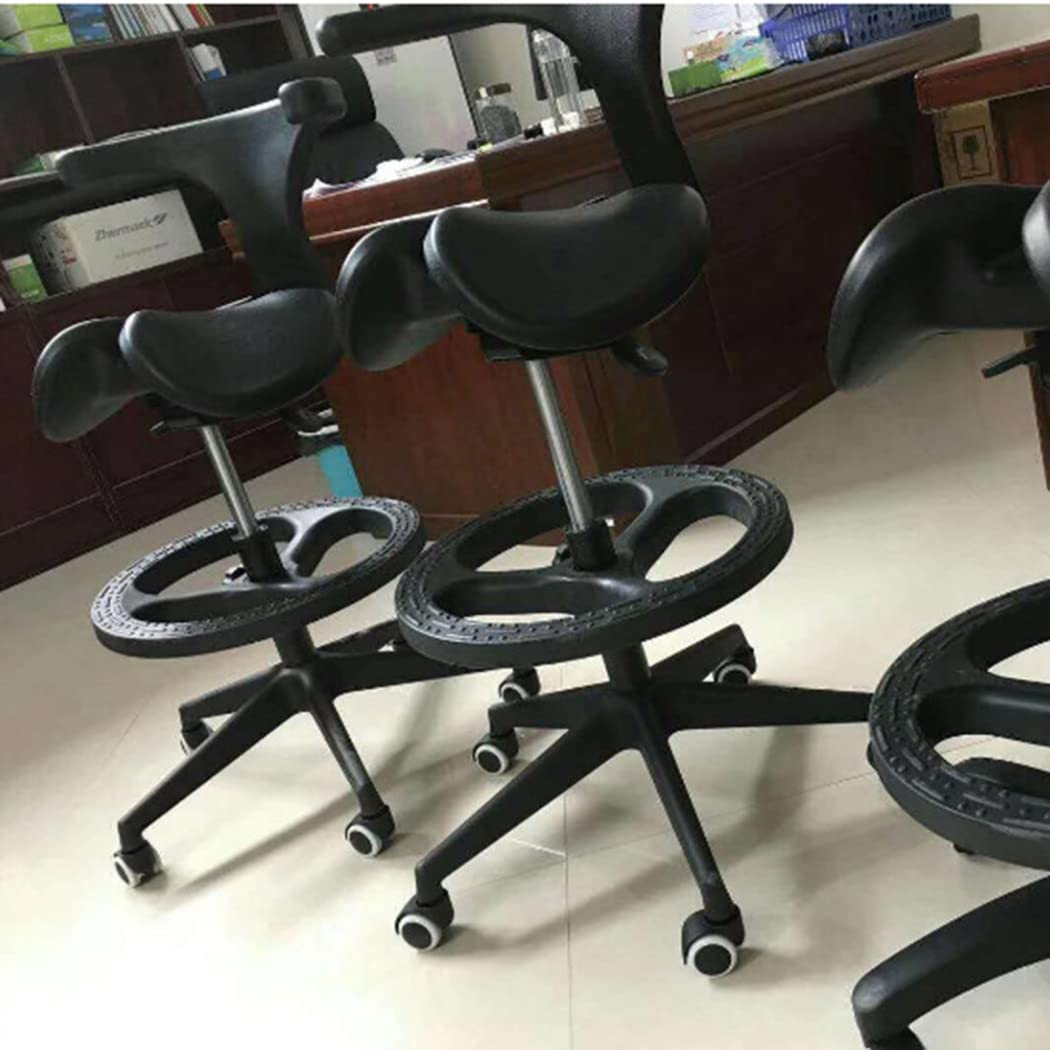 JMYSD Ergonomic Saddle Stool Adjustable Saddle Chair Dental Stool Saddle Salon Stool for Hospital Laboratory Salon Office,B