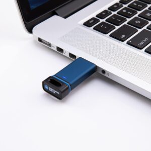 SecureData SecureUSB BT 32GB Hardware Encrypted USB 3.0 Flash Drive FIPS 140-2 Level 3 Unlock via Phone app TAA Compliant, CJIS, HIPAA, CMMC, GDPR Compliant, Works with Mac and Win Free AV