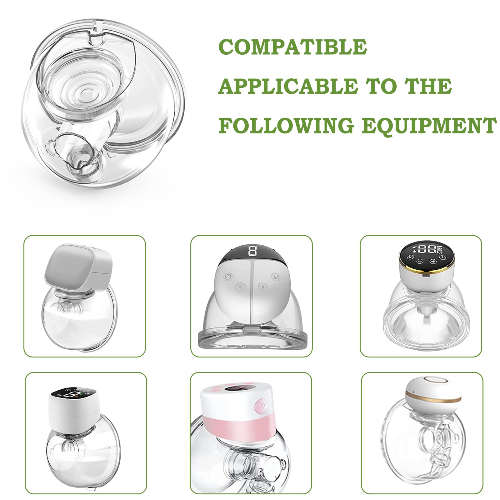 Wearable Breast Pump Accessories Milk Collector Cup,Compatible with TSRETE S12/S9,Kmaier S12 Wearable Breast Pump,Overall Collector Cup 24MM