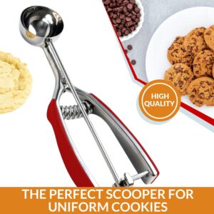 Spring Chef Ice Cream Scoop and Medium Cookie Scoop Bundle Bundle - Red