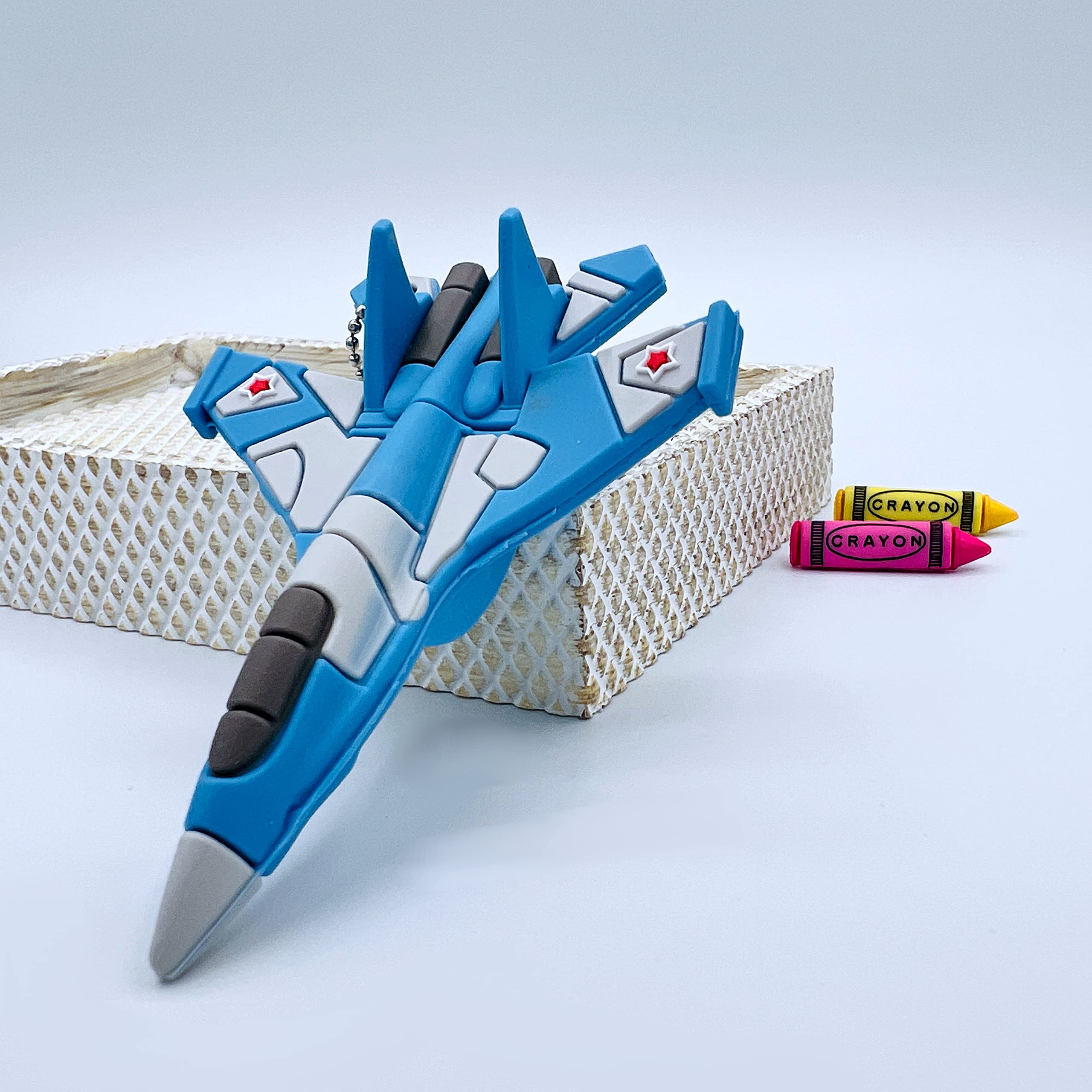 Novelty Thumb Drive - Cute USB Drive 16GB - Fighter USB Drive - Trendy USB (Blue Fighter Plane)