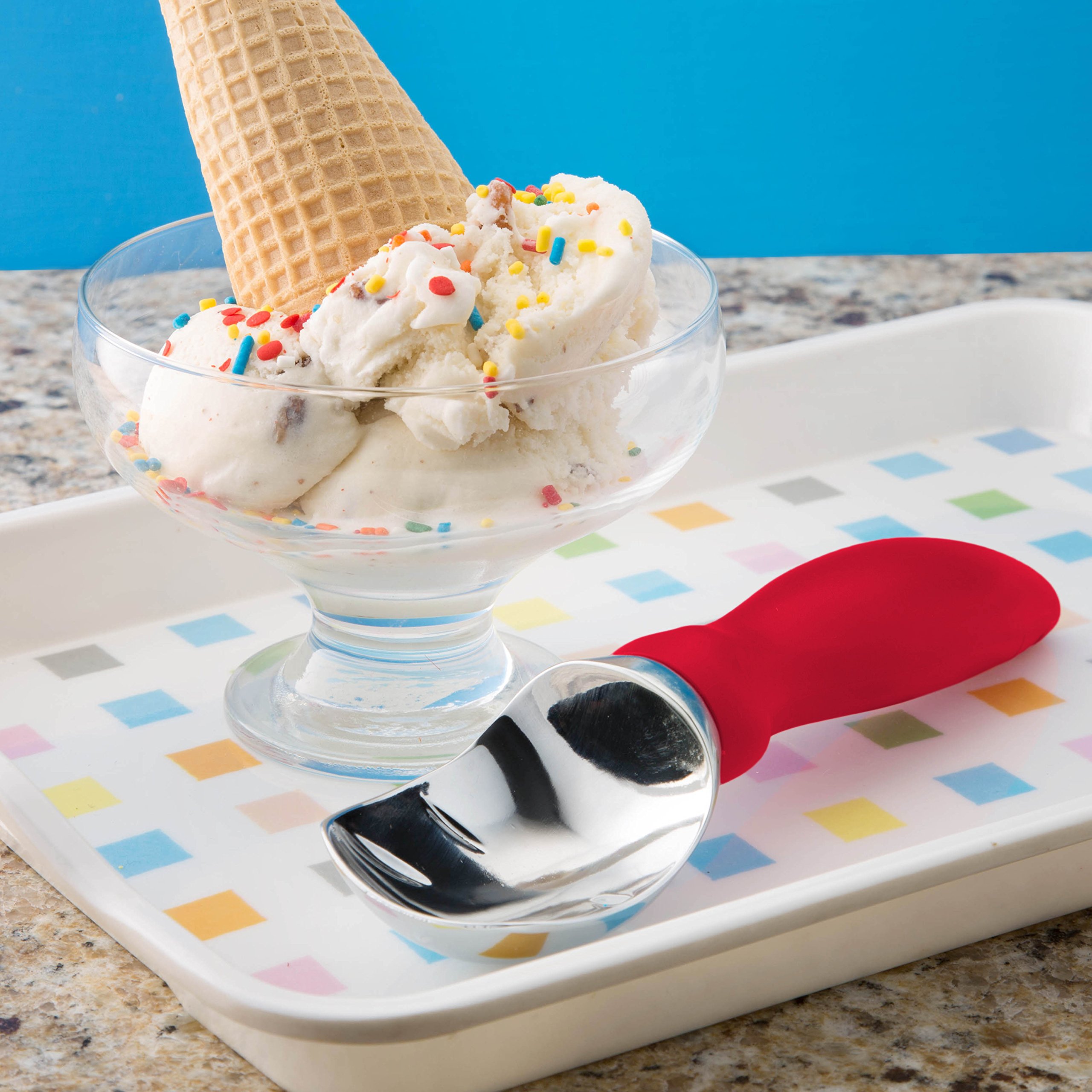 Spring Chef Ice Cream Scoop and Medium Cookie Scoop Bundle Bundle - Red