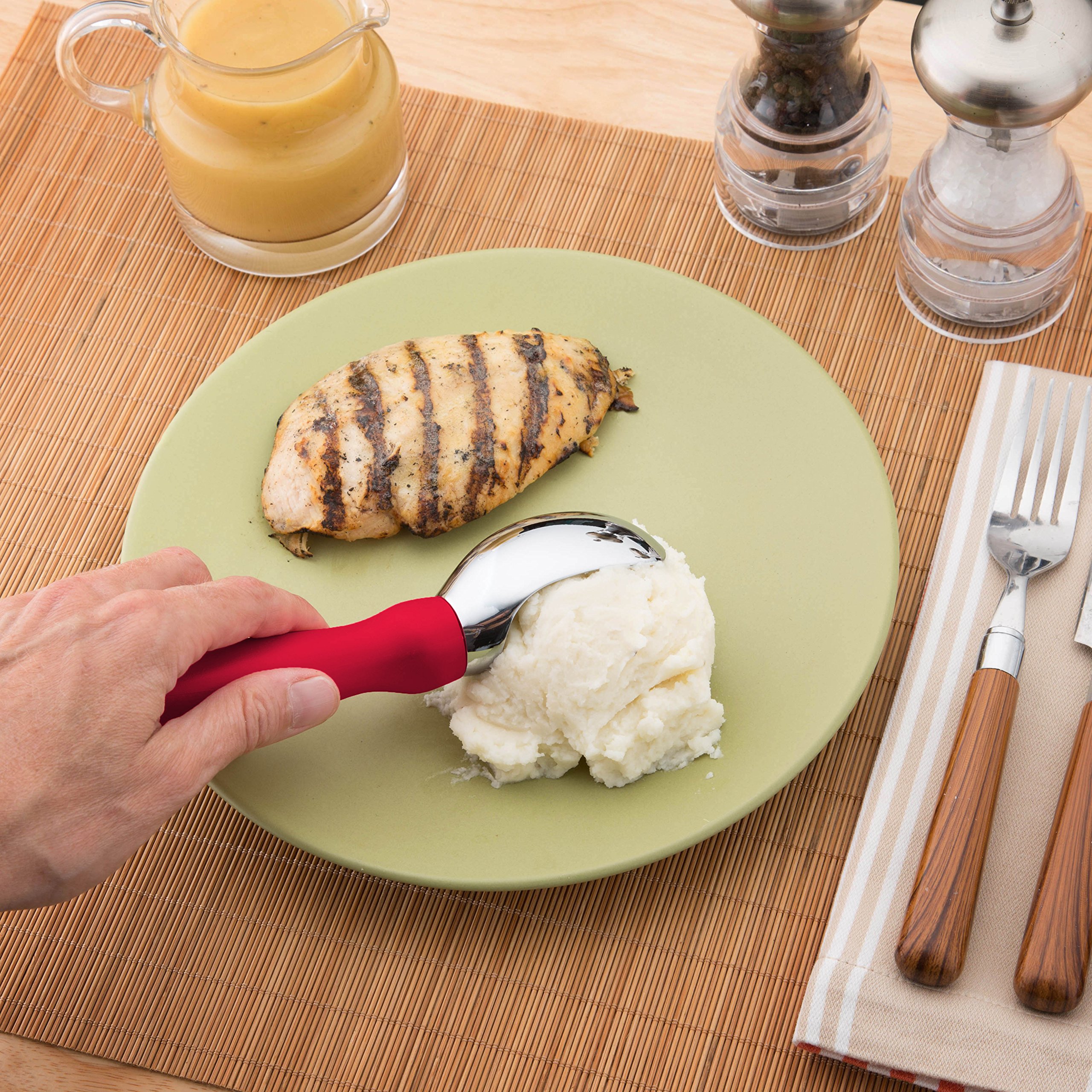 Spring Chef Ice Cream Scoop and Medium Cookie Scoop Bundle Bundle - Red