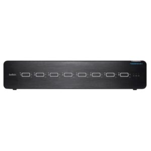 belkin universal 2nd gen secure kvm switch, 8-port dual head w/ cac