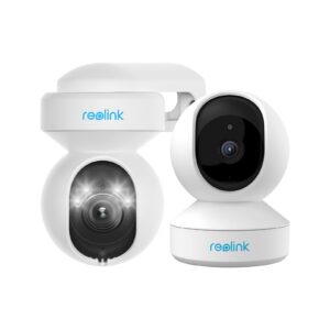 reolink 5mp plus 3x optical zoom camera bundle for indoor and outdoor, 2.4/5ghz wifi camera, pan tilt, two-way talk, sd card storage, real-time alerts