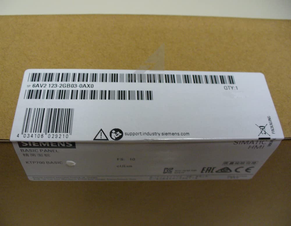 6AV2123-2GB03-0AX0 KTP700 Basic 7 Inch Touch Screen 6AV2123-2GB03-0AX0 Sealed in Box 1 Year Warranty