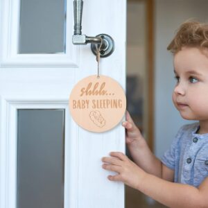 Baby Sleep Sign Baby Room Decor Front Porch Sign Baby Room Hanging Sign Baby Shower Boy Sleeping Baby Door Sign Baby Sleeping Sign Baby Sleeping Plaque Sleeping Baby Plaque