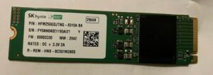 sk hynix 256gb pcie nvme m.2 2280 ssd internal solid state drive hfm256gdjtng-8310a oem package