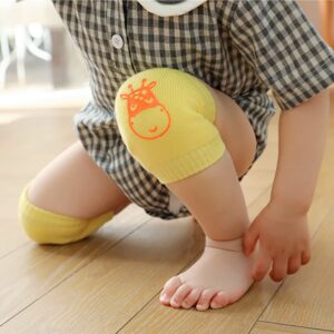 Hidetex Baby Leg Sleeve for Crawling – Infant Kneepads, Adjustable Elastic Leg Warmers, Anti-Slip Leg Protector for Unisex Toddlers(6 Pairs)