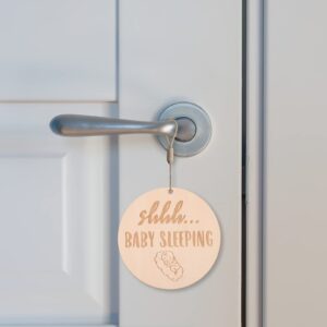 Baby Sleep Sign Baby Room Decor Front Porch Sign Baby Room Hanging Sign Baby Shower Boy Sleeping Baby Door Sign Baby Sleeping Sign Baby Sleeping Plaque Sleeping Baby Plaque