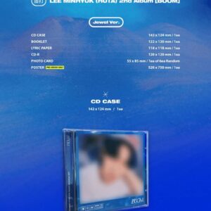 DREAMUS BTOB Lee Minhyuk HUTA Boom 2nd Album Jewel Version CD+1p Poster+Booklet+Lyric Paper+1p PhotoCard+Tracking Sealed