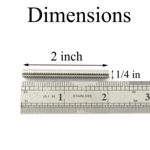 Pro Bamboo Kitchen 5pcs 1/4-20 x 2" Hexagon Hex Socket Set Screws 304 Stainless Steel Full Thread Cup Point Grub Screws