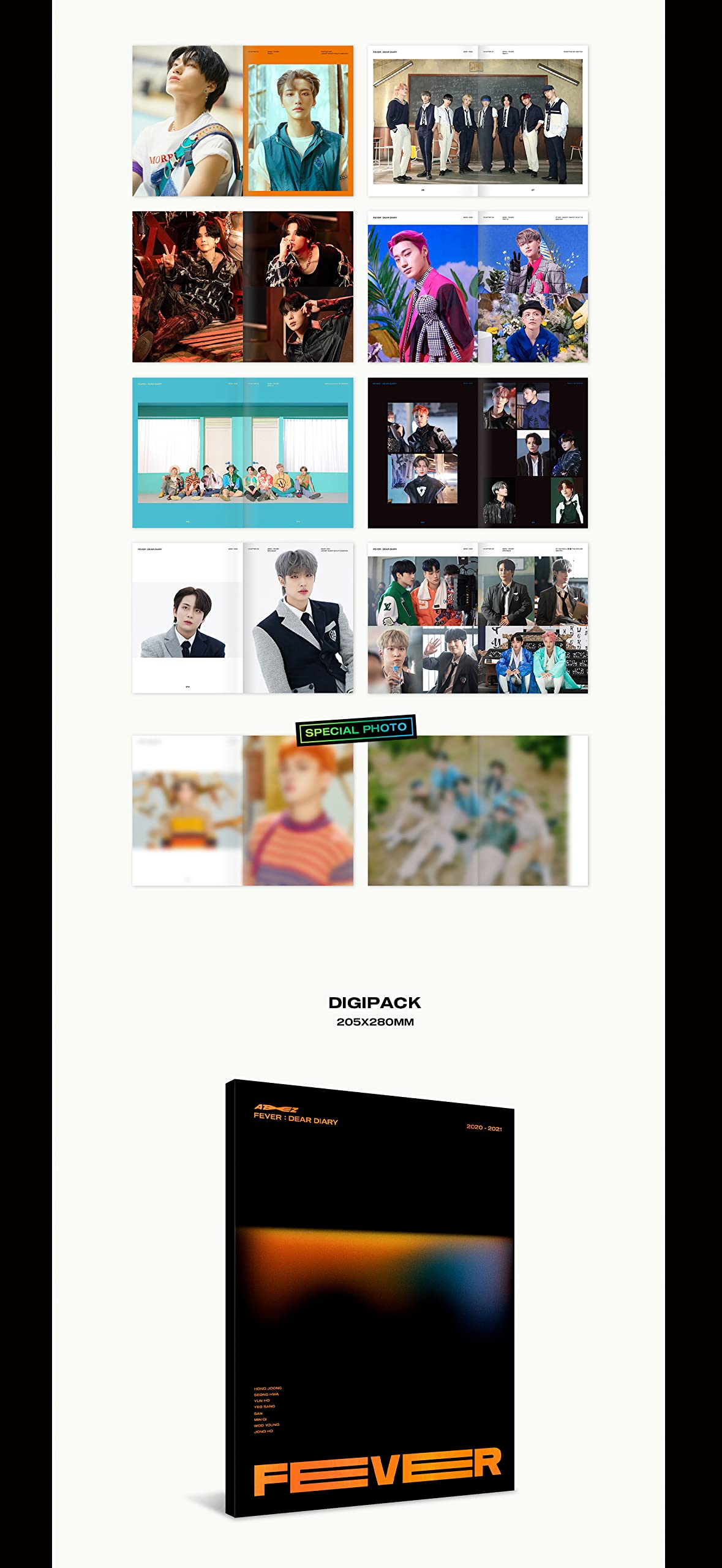 Dreamus [DVD] ATEEZ - FEVER : DEAR DIARY DVD + PHOTOBOOK