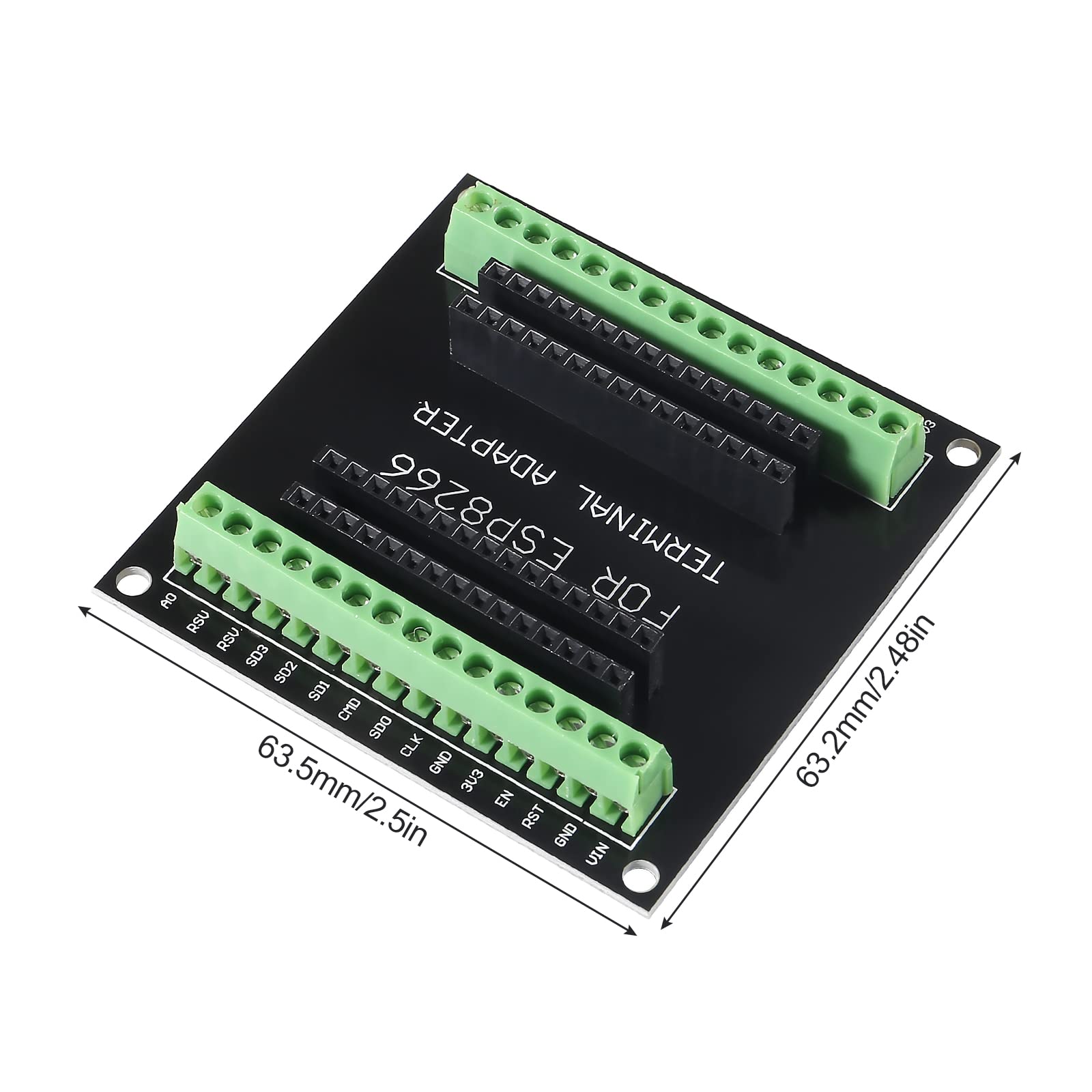 Diitao 4 Pack ESP8266 Development Board Breakout Board GPIO 1 into 2 for ESP8266 ESP-12E NodeMCU Breakout Board