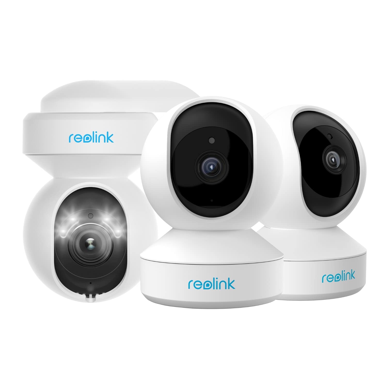 REOLINK 5MP Auto Tracking Cam Bundle with 3MP Indoor Cam, E1 Outdoor Plus E1 (2 Pack), Plug-in WiFi Camera for Indoor and Outdoor Security, Real-Time Alerts, Cloud/SD Card (Not Included)