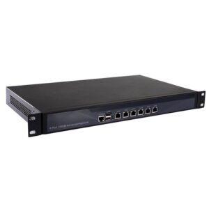 1U Rackmount Firewall, OPNsense, VPN, Network Appliance, Router PC, Intel N5105, HUNSN RS06k, AES-NI, 6 x Intel I226-V 2.5Gbe, 2 x USB, COM, VGA, SIM Slot, 16G RAM, 64G SSD