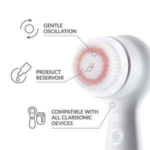 Clarisonic Radiance Facial Cleansing Brush Head Replacement | Compatible with Mia 1, Mia 2, Mia Fit, Alpha Fit, Smart Profile Uplift and Alpha Fit X, Pack of 1