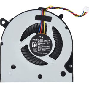 Replacement CPU Cooling Fan for HP Elitebook 840 850 G1 G2, Elitebook 740 745 755 G1 G2, ZBook 14 G1 G2 Series Laptop P/N:730792-001 KSB0805HB KSB0805HB-CM23 6033B0033202