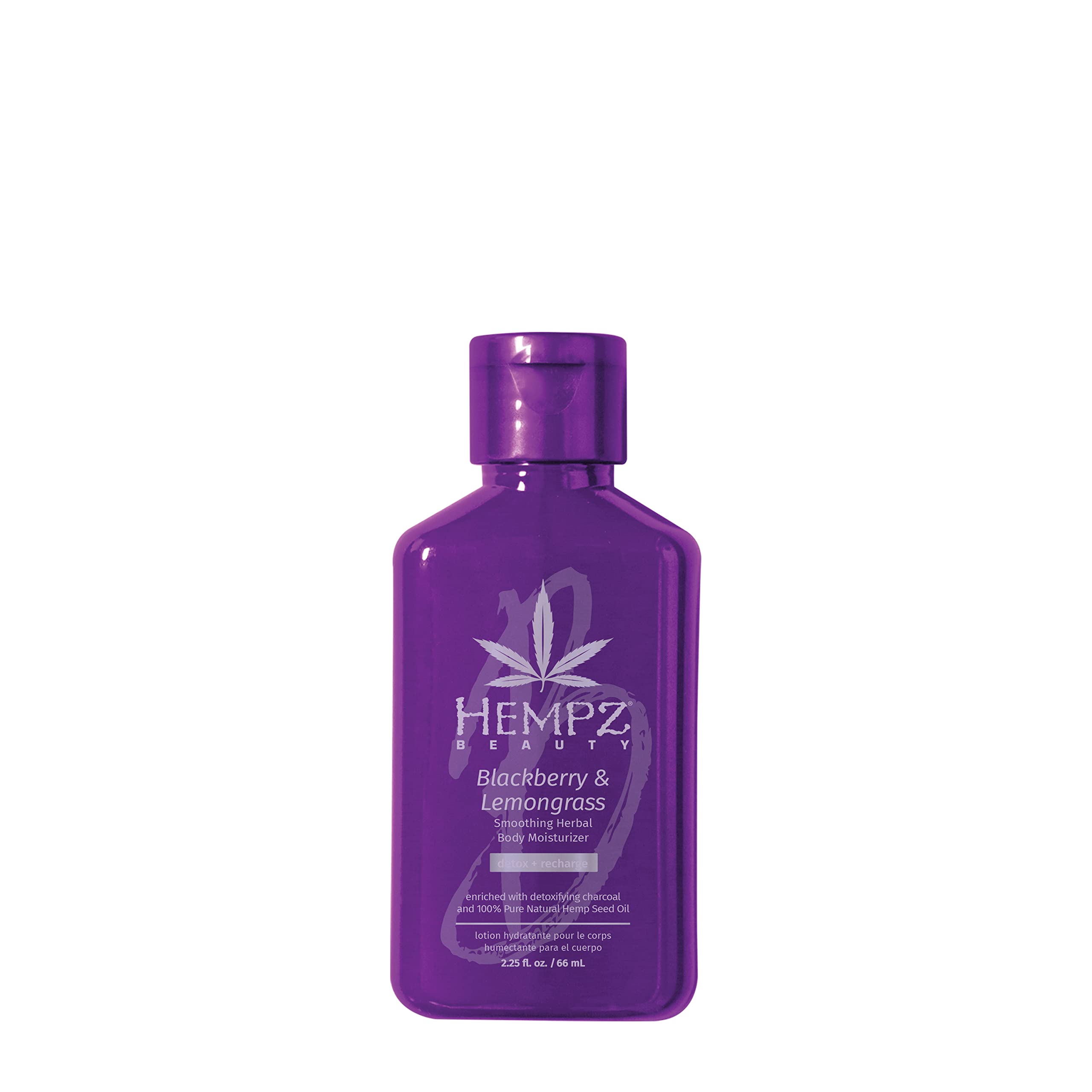 Hempz Body Lotion - Blackberry & Lemongrass Daily Moisturizing Cream, Shea Butter Hand and Body Moisturizer - Hemp Lotion - Skin Care Products, Hemp Seed Oil - Mini, 2.25 oz.