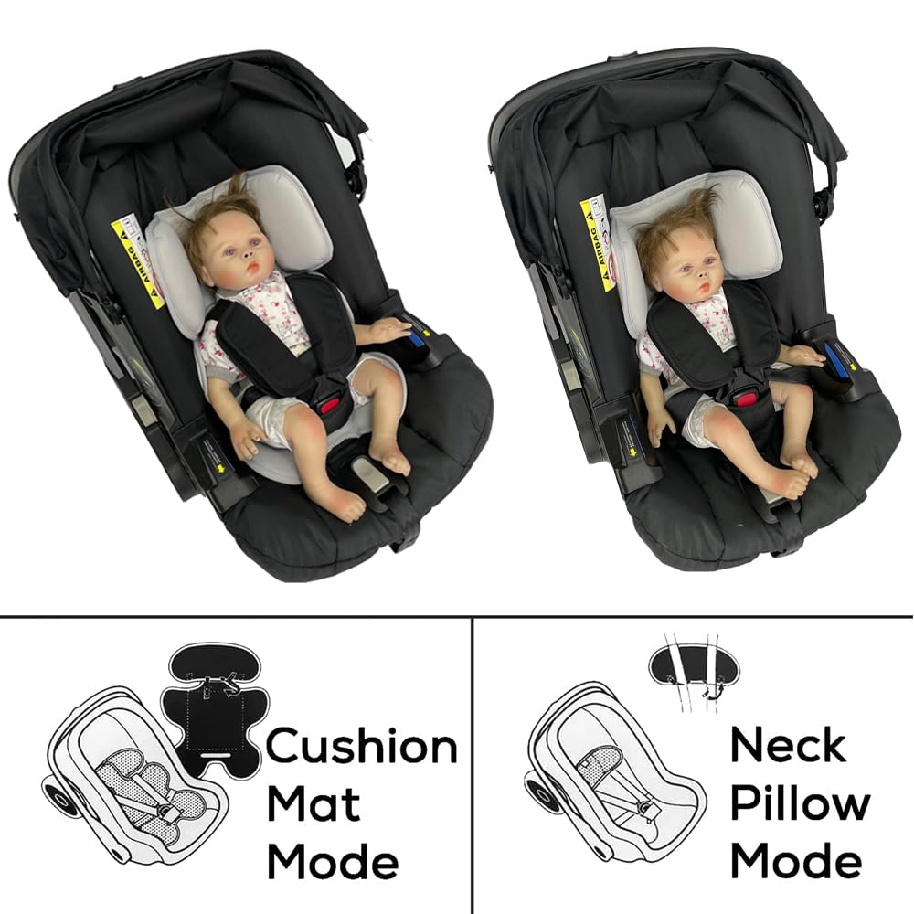 AICTIMO Head and Body Support Pillow Compatible with Doona Car Seat Strollers,Stroller Cushion